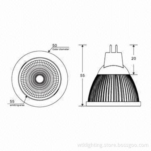 3W COB LED MR16 Spotlight